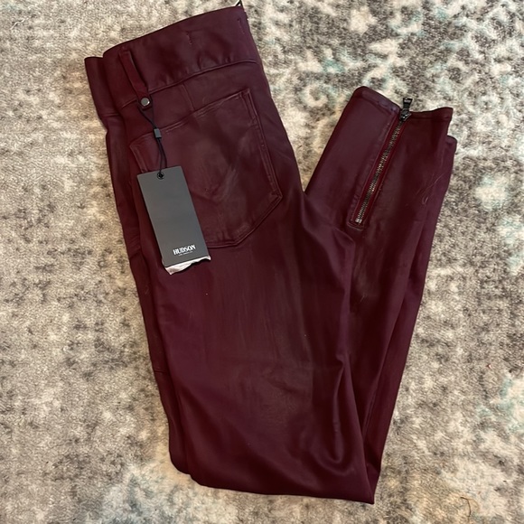 High waisted Hudson Skinny coated skinny jeans - Picture 3 of 3